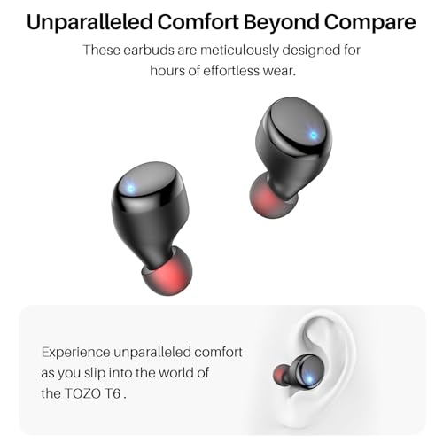 TOZO T6 Wireless Earbuds Bluetooth 5.3 - 50Hrs Playtime