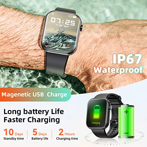 2024 Smart Watch: Answer/Make Calls, Fitness Tracker, Waterproof