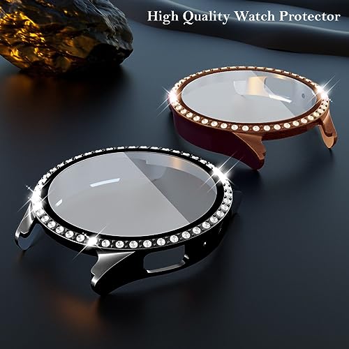 ALMNVO Samsung Galaxy Watch Case & Screen Protector Pack
