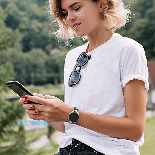 Slim Lace Floral Print Silicone Bands for Samsung Galaxy Watch