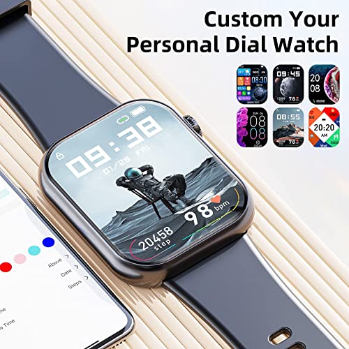 2024 Smart Watch: Answer/Make Calls, Fitness Tracker, Waterproof