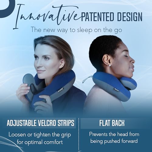 BCOZZY Travel Neck Pillow for Double Head Support