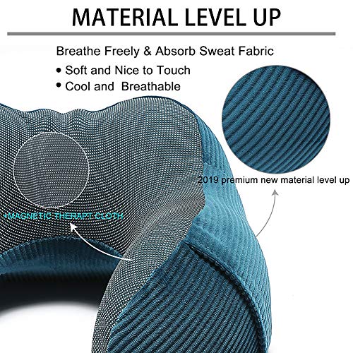 Memory Foam Neck Pillow for Travel with 360-Degree Support