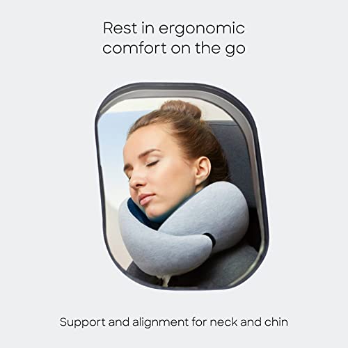 Premium Memory Foam Travel Neck Pillow, 360º Ergonomic