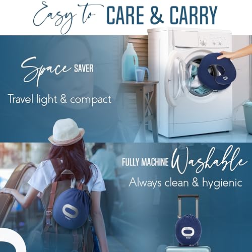 BCOZZY Travel Neck Pillow for Double Head Support