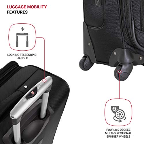 Expandable Swiss Gear Softside Rolling Luggage