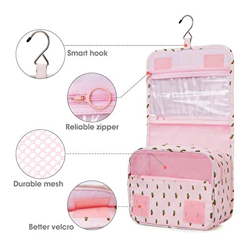 Cactus Women's Hanging Toiletry Organizer