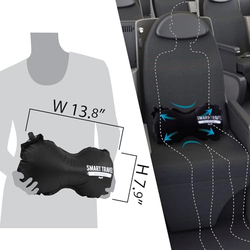Inflatable Lumbar Travel Pillow for Comfortable Travel