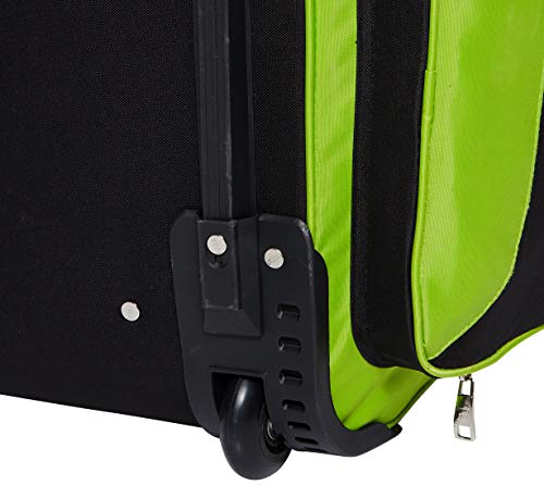 Fila 81.3 cm Lightweight Rolling Suitcase, Black/Lime