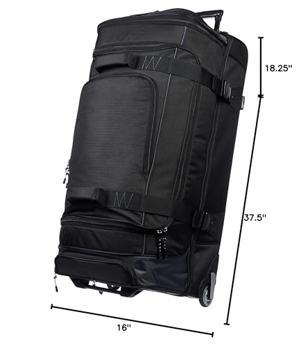 Amazon Basics Ripstop Wheeled Duffel, 35 "