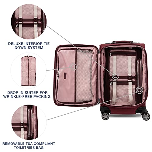 Elite 8-Wheel Softside Spinner Carry-On Luggage