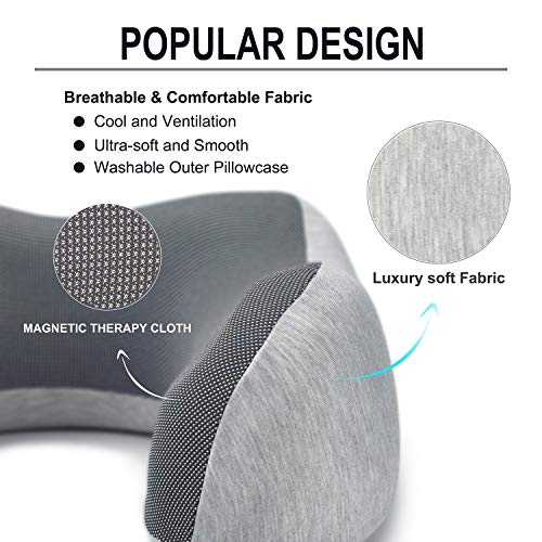 Memory foam travel pillow set with accessories
