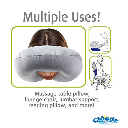 Cloudz Microbead Travel Neck Pillow - Blue
