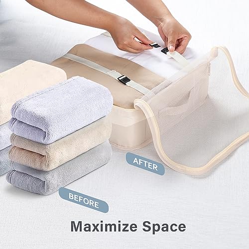 Travel cube set for easy luggage organization