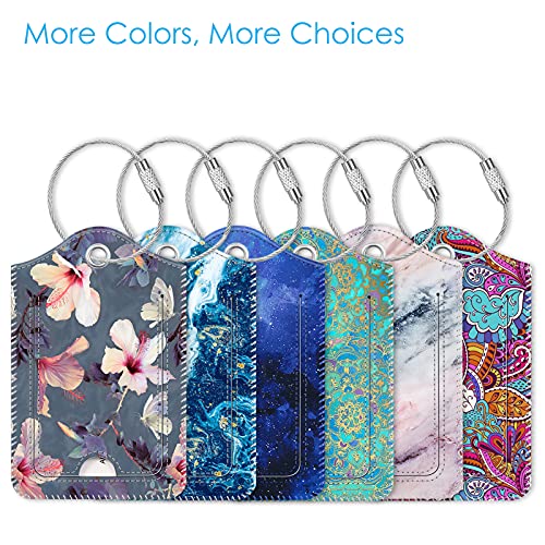 FINTIE Sandy Wave Luggage Tag Set