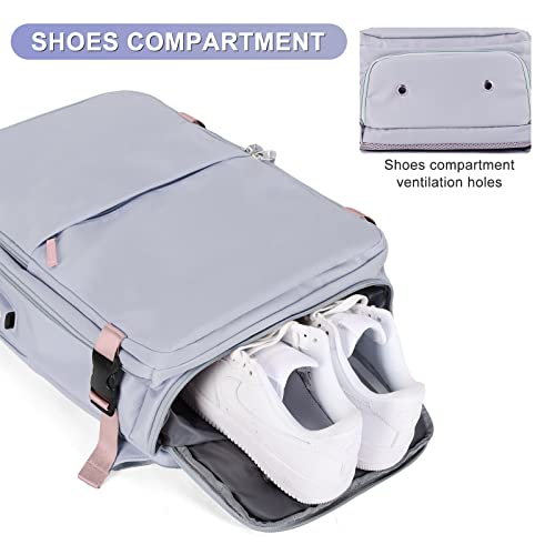 Lässiger Rucksack Reiserucksack, hellviolett