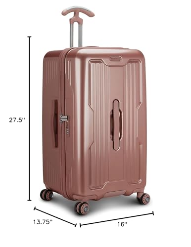 Pink Rose 26" Spinner Trunk Luggage