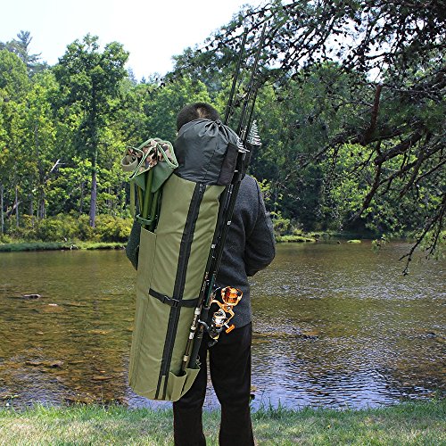 AGOOL Fishing Rod Case: Large Capacity, Waterproof, Travel-friendly