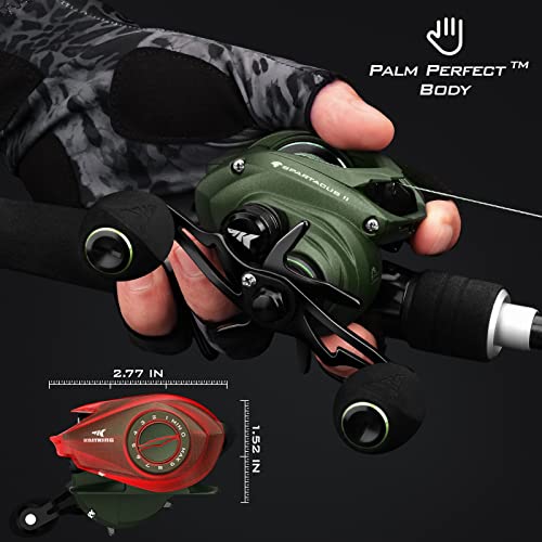 KastKing Spartacus II Baitcasting Reel, Ultra Light, Left Handed