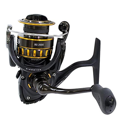 Daiwa BG2000 Saltwater Spinning Reel: Black/Gold