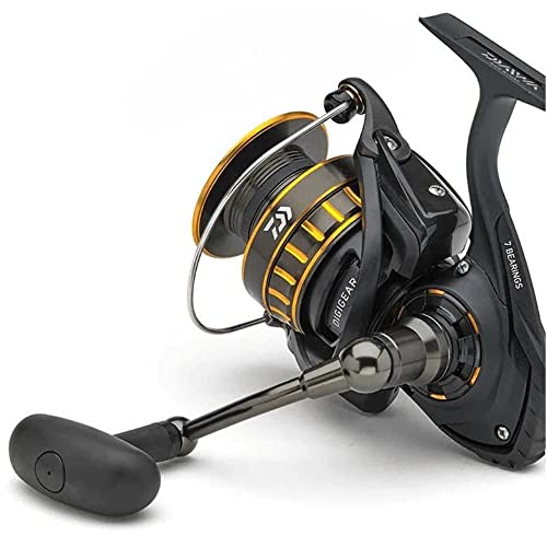 Daiwa BG2000 Saltwater Spinning Reel: Black/Gold