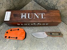 Benchmade Hunter Fixed Blade Knife with Orange Handle