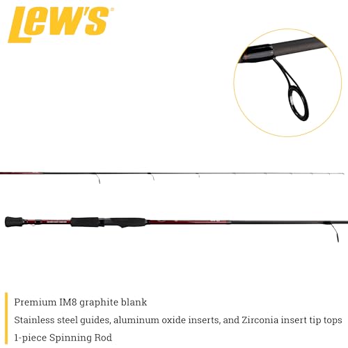 Lew's KVD Series Spinning Rod - 7'4"-1, Med, Maroon