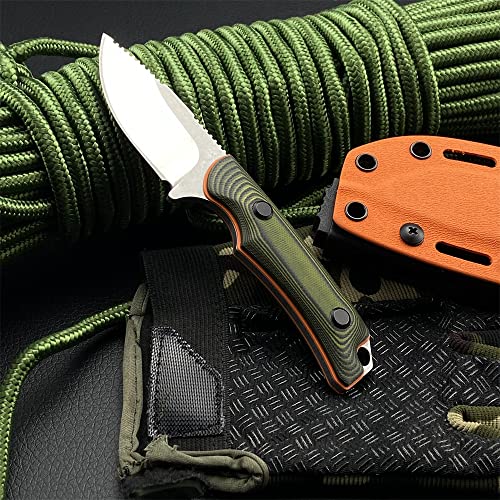 HUAAO Hidden Canyon Hunter Fixed Blade Knife (Orange)
