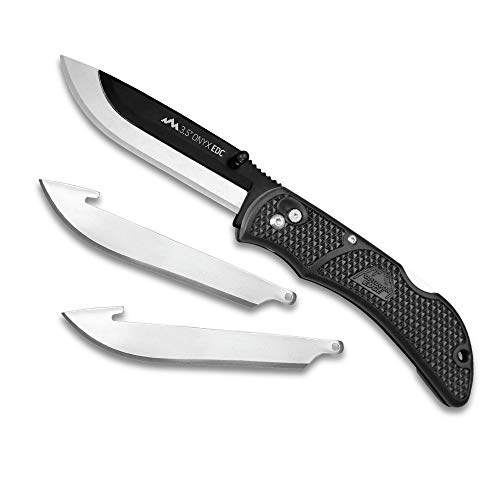 Outdoor Edge Onyx EDC Pocket Knife, Black