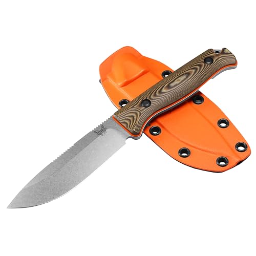 Benchmade Saddle Mountain Hunting Knife with Orange G10