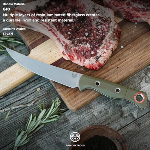 Benchmade MeatCrafter 15500 Knife OD Green G10 Handle