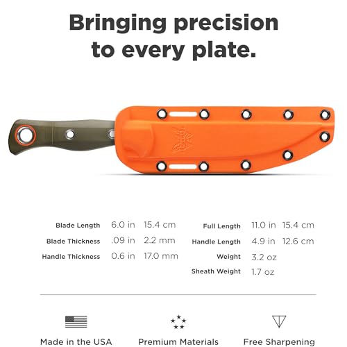 Benchmade MeatCrafter 15500 Knife OD Green G10 Handle