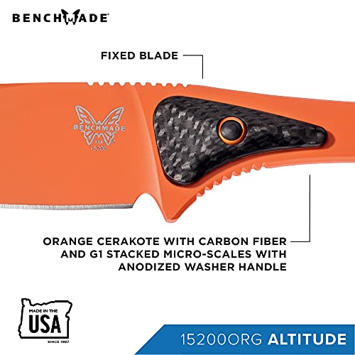 Benchmade Altitude Knife with Orange G10 Handle