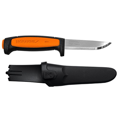 Morakniv Craftline 546 Fixed Blade Knife - Black/Orange