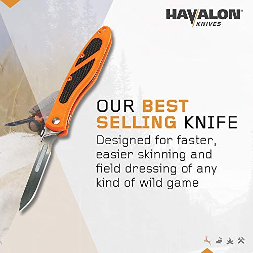 Havalon Piranta-Edge Outdoor Knife with 12 Replacement Blades