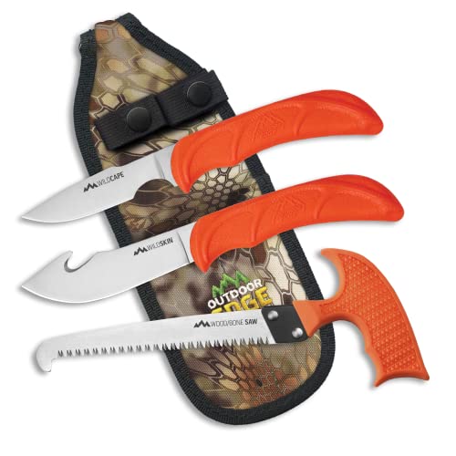 WildGuide 4-Piece Hunting Knife Set | Deer Butcher Kit