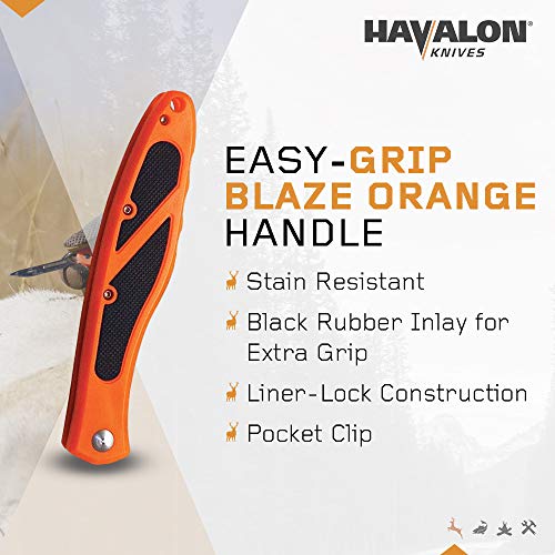 Havalon Piranta-Edge Outdoor Knife with 12 Replacement Blades