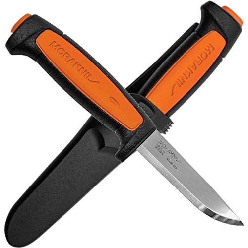 Morakniv Craftline 546 Fixed Blade Knife - Black/Orange