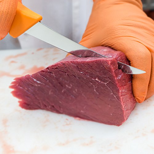 UltraSource 6" Boning Knife with Curved Blade & Orange Handle