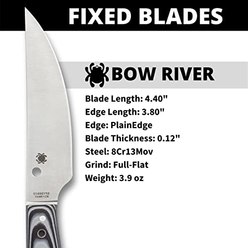 Spyderco Bow River Fixed Blade Utility Knife - PlainEdge