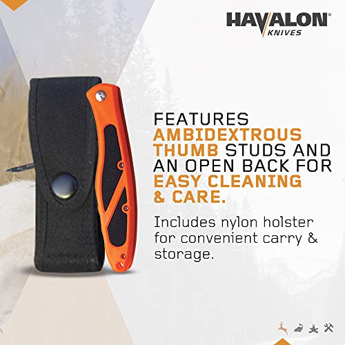 Havalon Piranta-Edge Outdoor Knife with 12 Replacement Blades