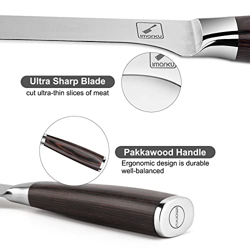 imarku 6-Inch Boning Knife for Meat and Poultry