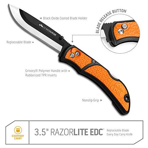 Outdoor Edge 3.5" RazorLite EDC Deer Skinning Knife