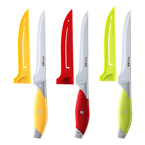 6PCS Vituer Fillet Knives Set for Hunting & Fishing