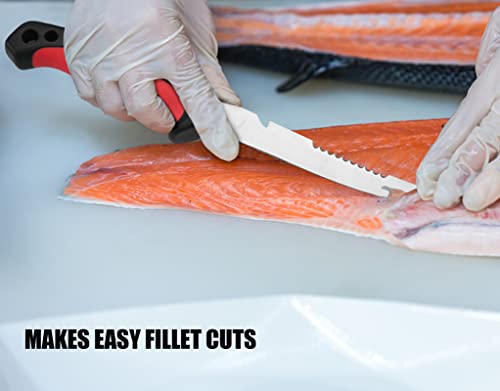 Sidomma 2 pcs Stainless Steel Fishing Fillet Knife
