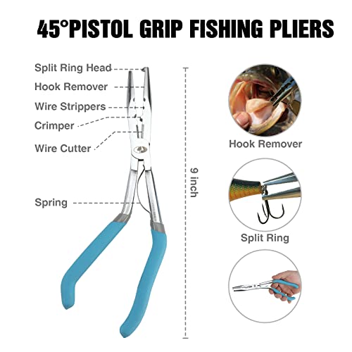 Mossy Oak 4pc Fishing Tool Kit - Grip, Knife, Gripper, Snip