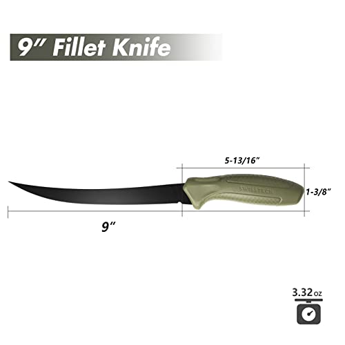 Swiss+Tech 9" Floating Handle Fillet Knife for Fishing