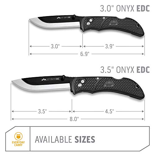 Outdoor Edge Onyx EDC Pocket Knife, Black