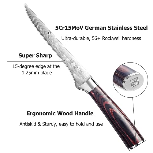 PAUDIN 6" Boning Knife, High Carbon Stainless Steel