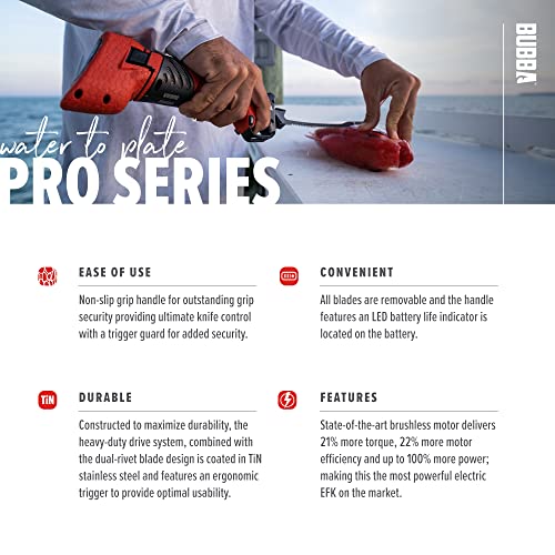 BUBBA Pro Series Electric Fillet Knife for Fishing